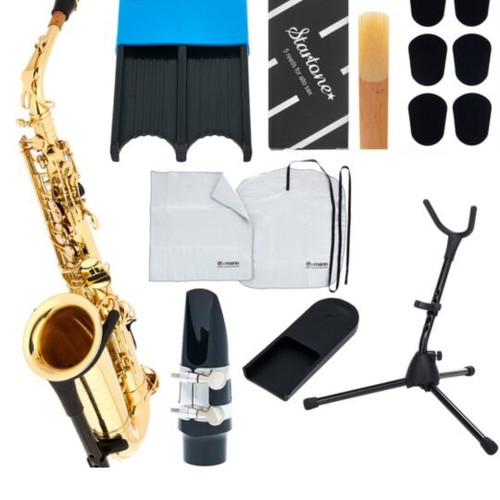 Thomann TAS-180 Alto Saxophone with Selmer Mouthpiece and Accessories