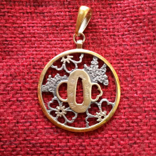 Sakura silver pendant used
