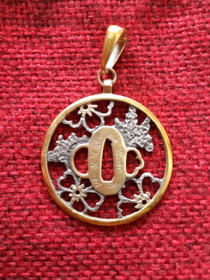 Sakura silver pendant used