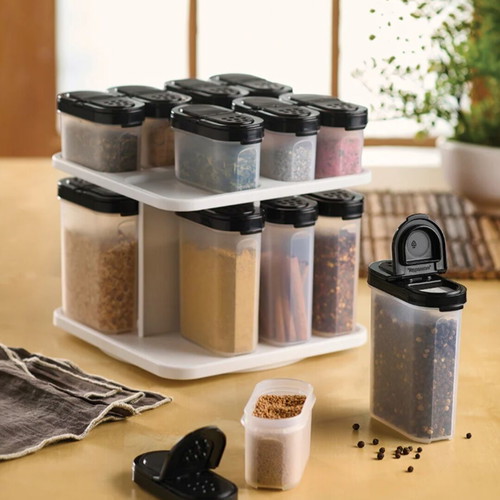 Tupperware spice set 16 pcs with rotating base
