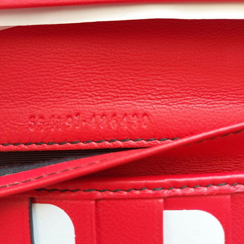 Alexander McQueen wallet like new, hand-painted leather, colorful