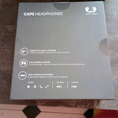 Fresh 'n Rebel Ενσύρματα On-ear Ακουστικά Caps 2 Ice Grey Καινούργια