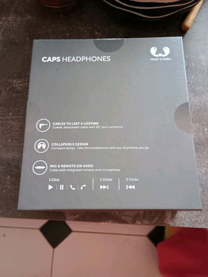 Fresh 'n Rebel Ενσύρματα On-ear Ακουστικά Caps 2 Ice Grey Καινούργια