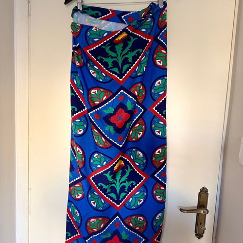 Karavan skirt with colorful patterns like new, blue
