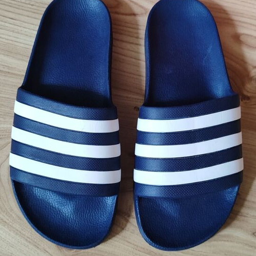 Adidas slides new, size 39/40, blue