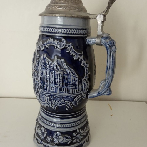 Large German musical stein like new