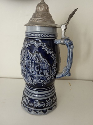 Large German musical stein like new