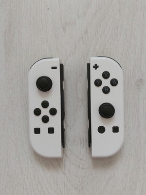 Joy-Con контролери για Nintendo Switch OLED Lite με RGB LED, καινούργιοι, λευκοί