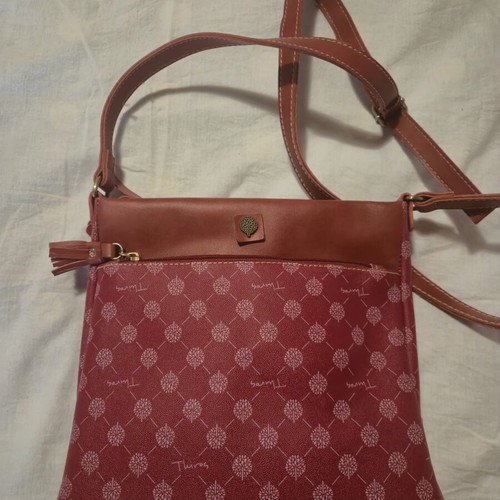 Thiros crossbody bag with olive tree pattern