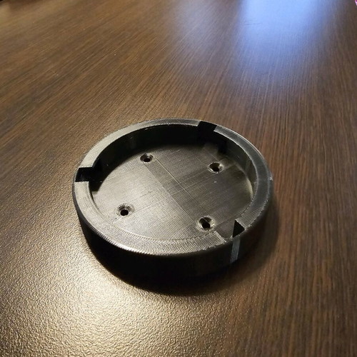 Bowens mount 3d printed used, approximately 12cm diameter