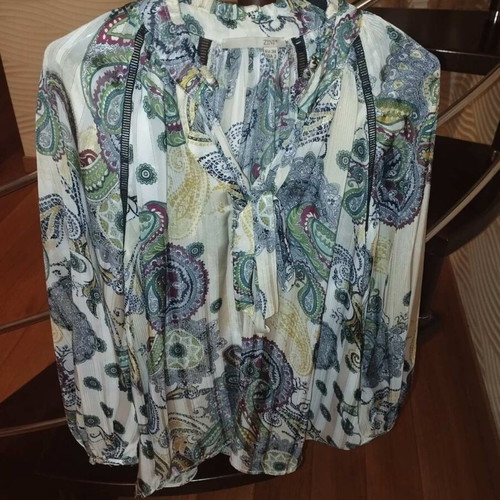 Zini shirt with lace pattern like new, size 38