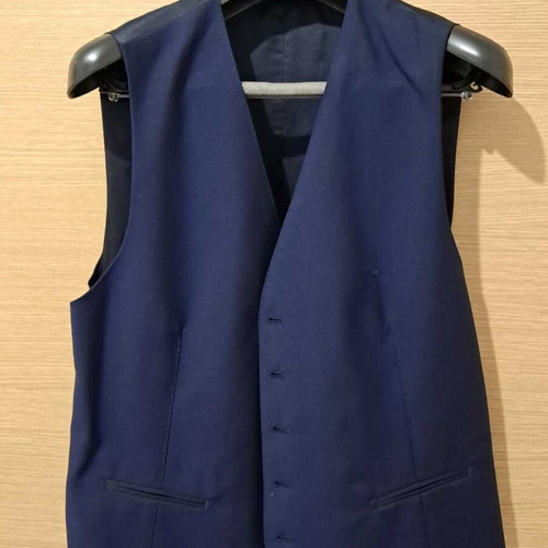 Tailor wedding suit like new, size L, blue