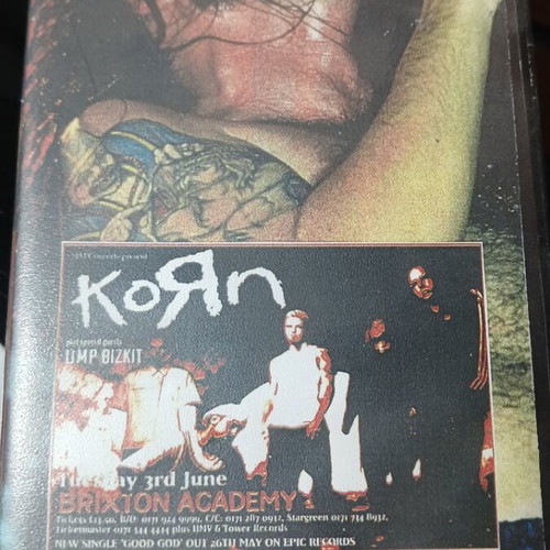 VHS tape Korn used, Essential Music Festival 97