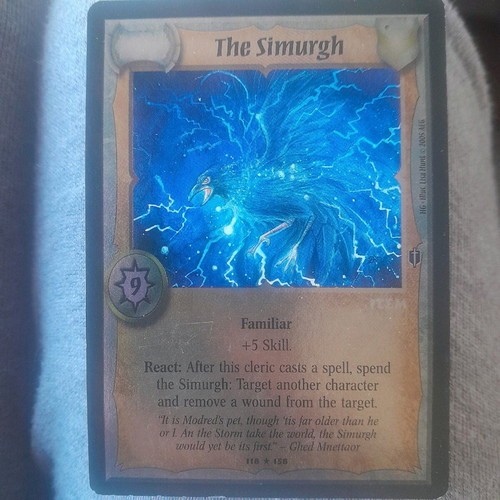 Warlord collectible glossy card The Simurgh like new