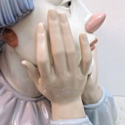 Lladro Sad Clown bust used, Spanish porcelain