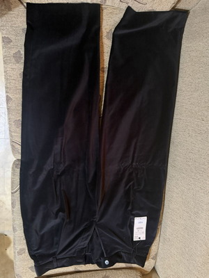 Zara black satin pants new with tag, size L