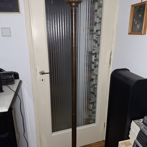 Floor lamp used with antique stove part
