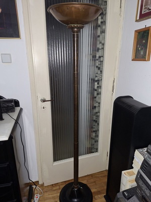 Floor lamp used with antique stove part