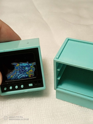 Playmobil vintage TV accessory used