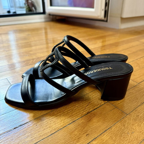 Sandals new, size 37, black