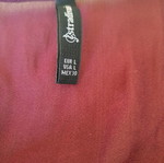 Shirt-style blouse with elastic hem like new, size L