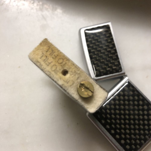 Zippo lighter Carbon Fiber emblem #670 used, vintage 1999-2000