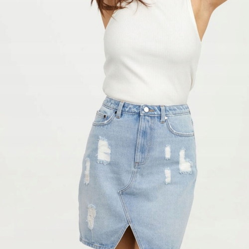 H&M mini denim skirt, size XS, like new condition