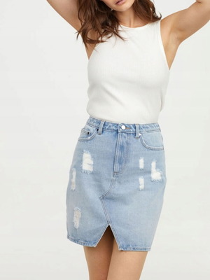 H&M mini denim skirt, size XS, like new condition