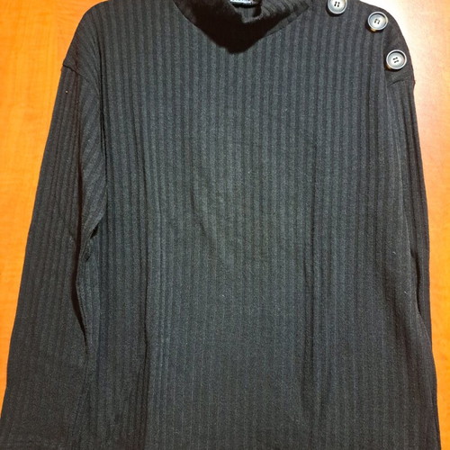 Paranoia black turtleneck sweater with shoulder buttons like new, One Size