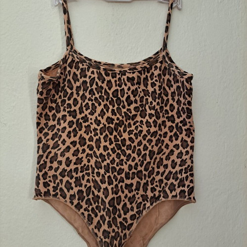 Helios leopard bodysuit like new, size S, beige and brown