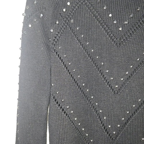 Guess knitted sweater like new, black and silver, size XS