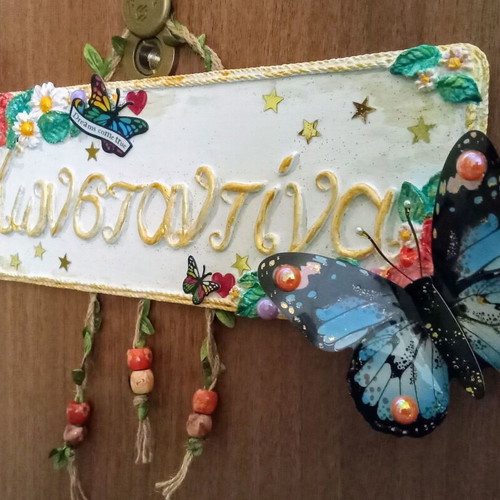 Name sign for girl's room handmade, new