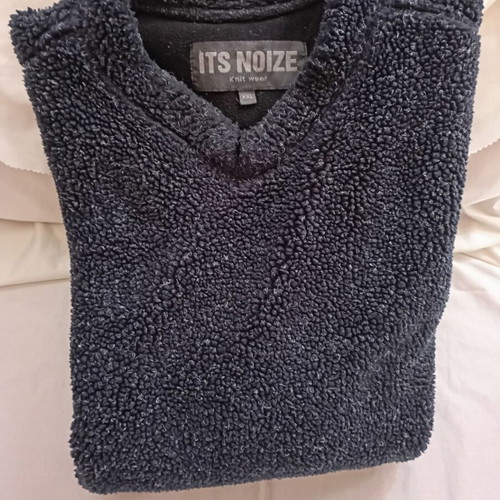 Its Noize men's sweater XXL like new, black boucle knitwear