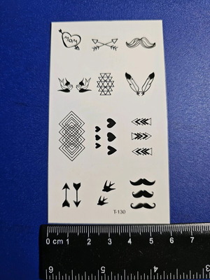 Tattoo T-130 Καινούργιο Αυτοκόλλητο Αδιάβροχο