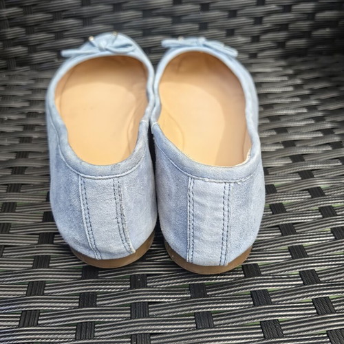 Bata ballerinas used, size 38, natural suede, blue