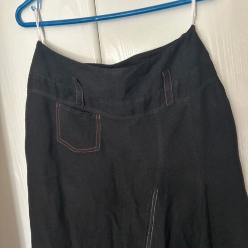 Black asymmetrical women's skirt like new, size M