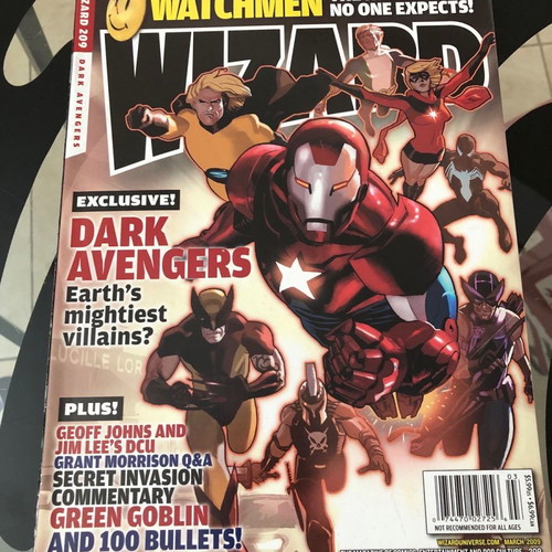 Wizard Magazine 209 new with Dark Avengers Daniel Acuna cover