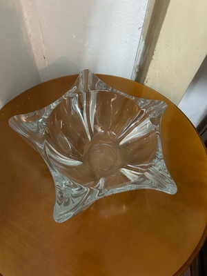 Crystal large fondue bowl new for treats or decoration