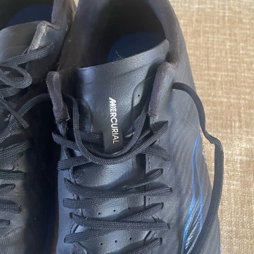 Nike Zoom Vapor 15 Academy TF men's football shoes used, size 42.5, black and blue
