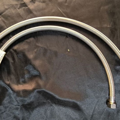 Metalflex Water Spiral Hose 50cm Stainless Steel, New, 2 Pieces