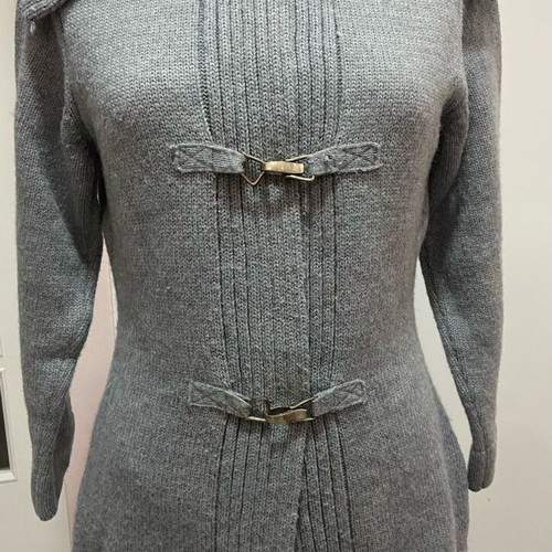 Knitted jacket like new, gray, size M