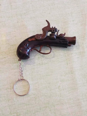Pirata Vintage Flintlock Cap Gun Keychain Made in Spain like new