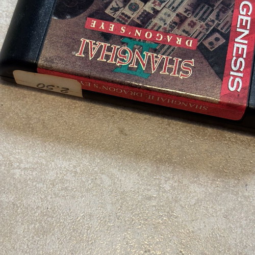 Shanghai II Dragon’s Eye Sega Genesis game