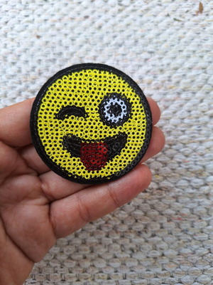Emoji patch iron-on new thermal motif