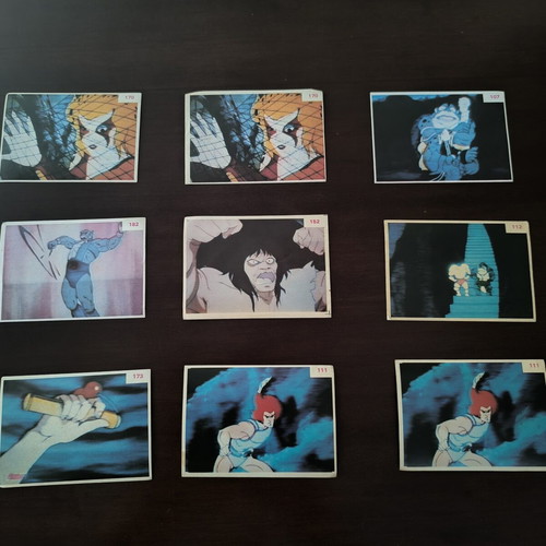 ThunderCats collectible stickers used, 80s retro pack