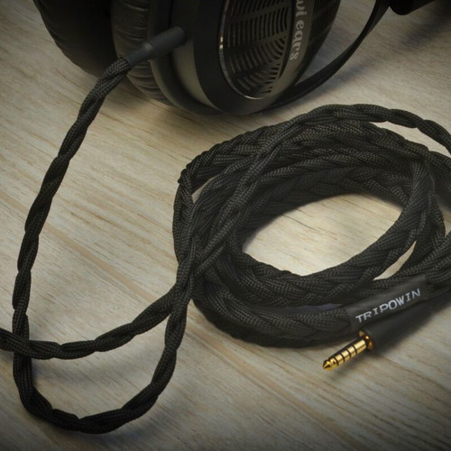 Tripowin GranVia Hi Fi OFC cable for audiophile headphones, new