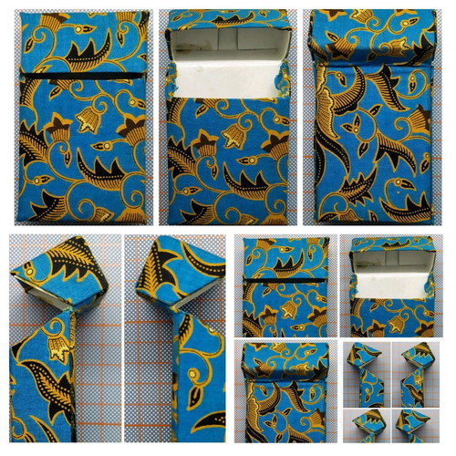 Handmade fabric cigarette case from African Wax new