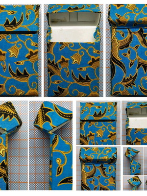 Handmade fabric cigarette case from African Wax new
