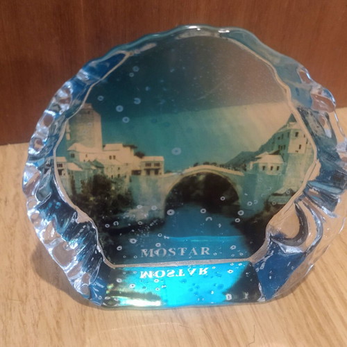 Set of 2 glass souvenirs new, summer style and island decoration