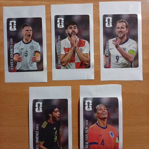 Panini FIFA World Cup 2026 Coca Cola stickers like new, 5 different EU edition